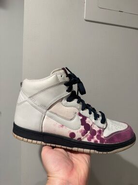 2009 Nike Dunk High Paint Blotting Pack Wmns Shoes Tie Dye Splatter Travis